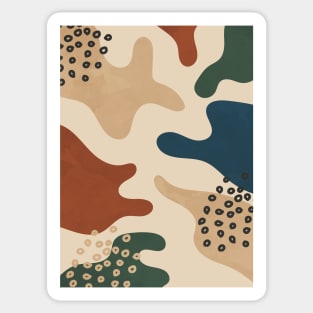 Organic Abstract Shapes 3 Sticker